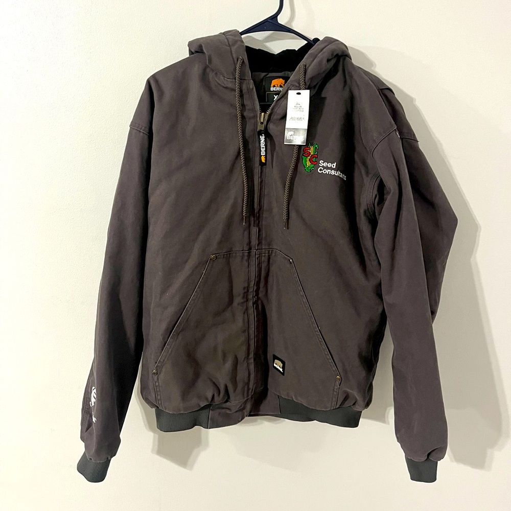 BERNE Brand Icecap Insulated Work Jacket - Seed Consultants Logo - New With Tags